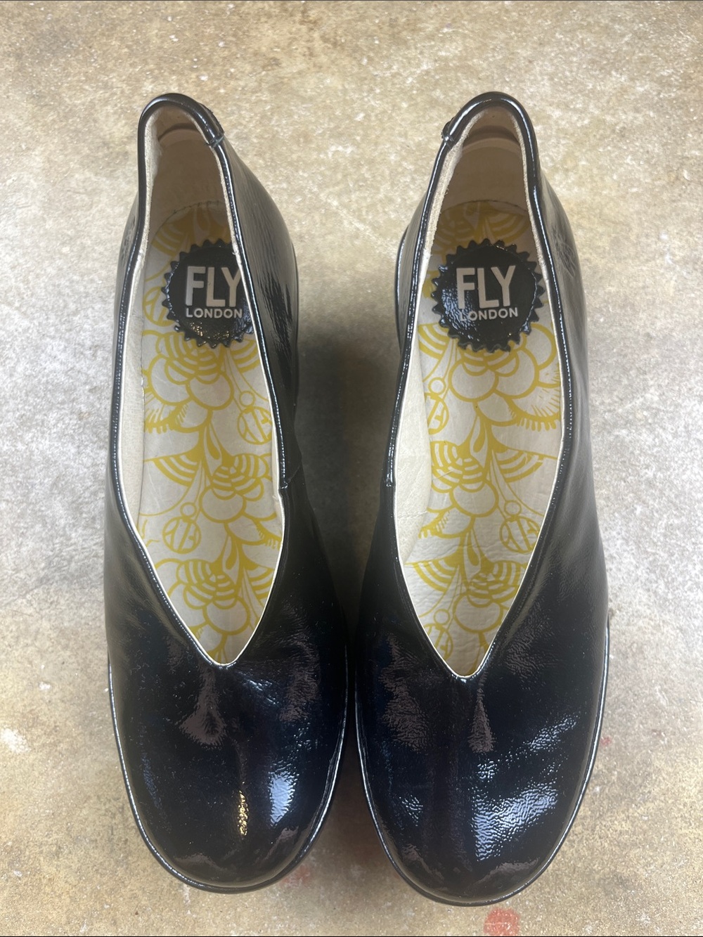 Fly London Yoza Black Patent Platform Wedge Slip-Ons
Size: 39 - Picture 3 of 13